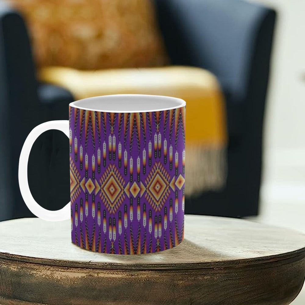 Fire Feather Purple Mug