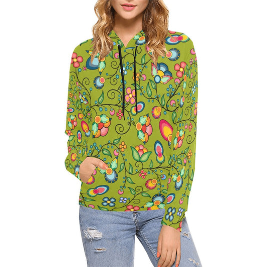 Floral Bounty Sweetgrass Hoodie for Women