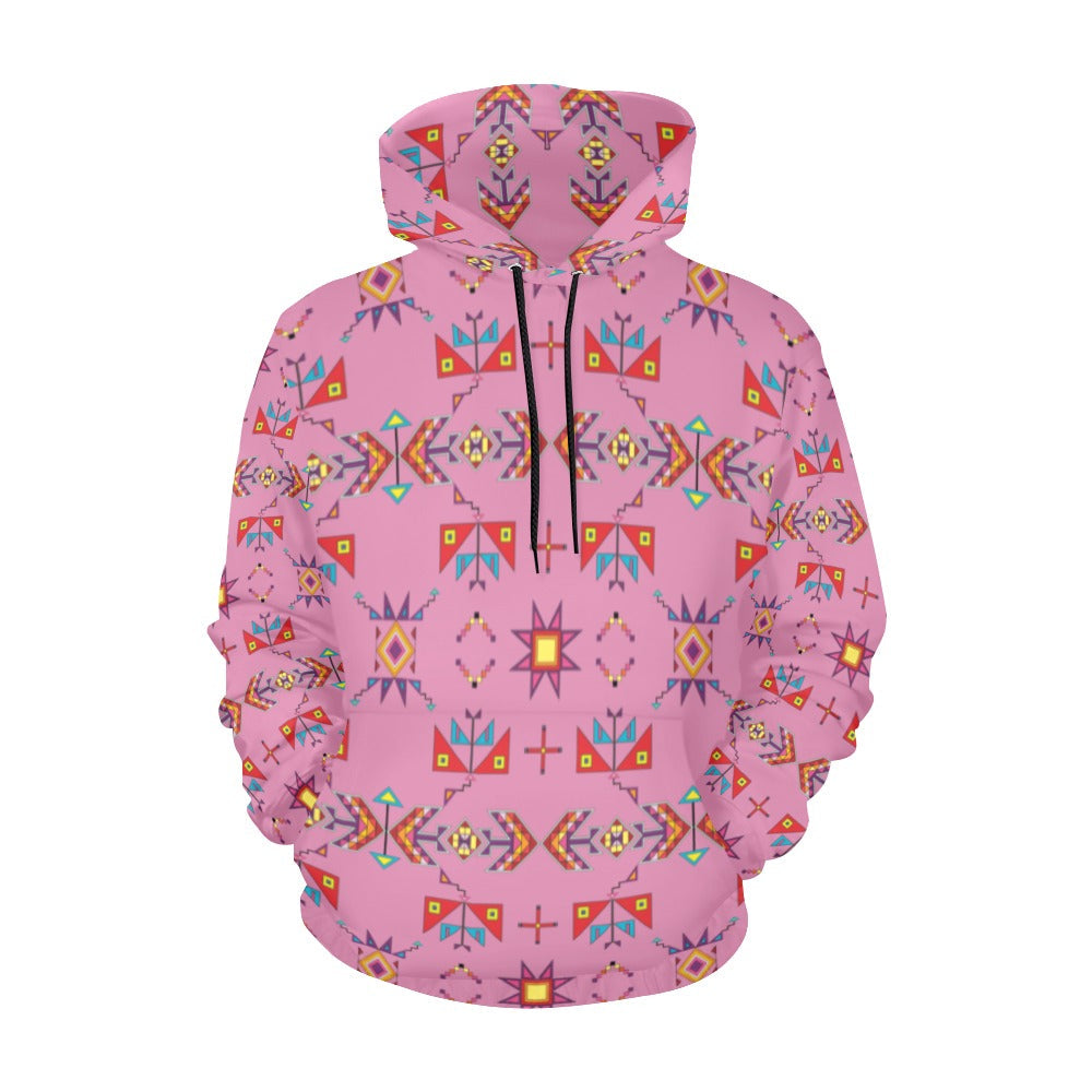 Scattered Generations Pink Hoodie for Women