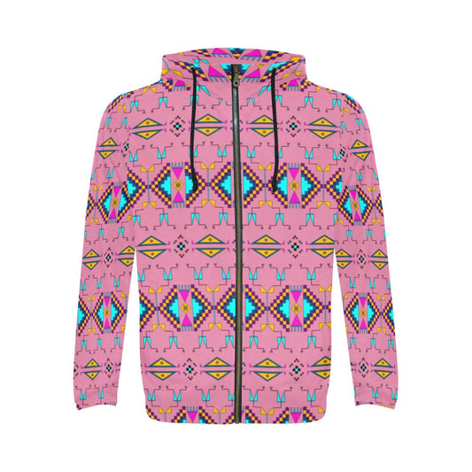 Rite of Passage Pink Zip Hoodie