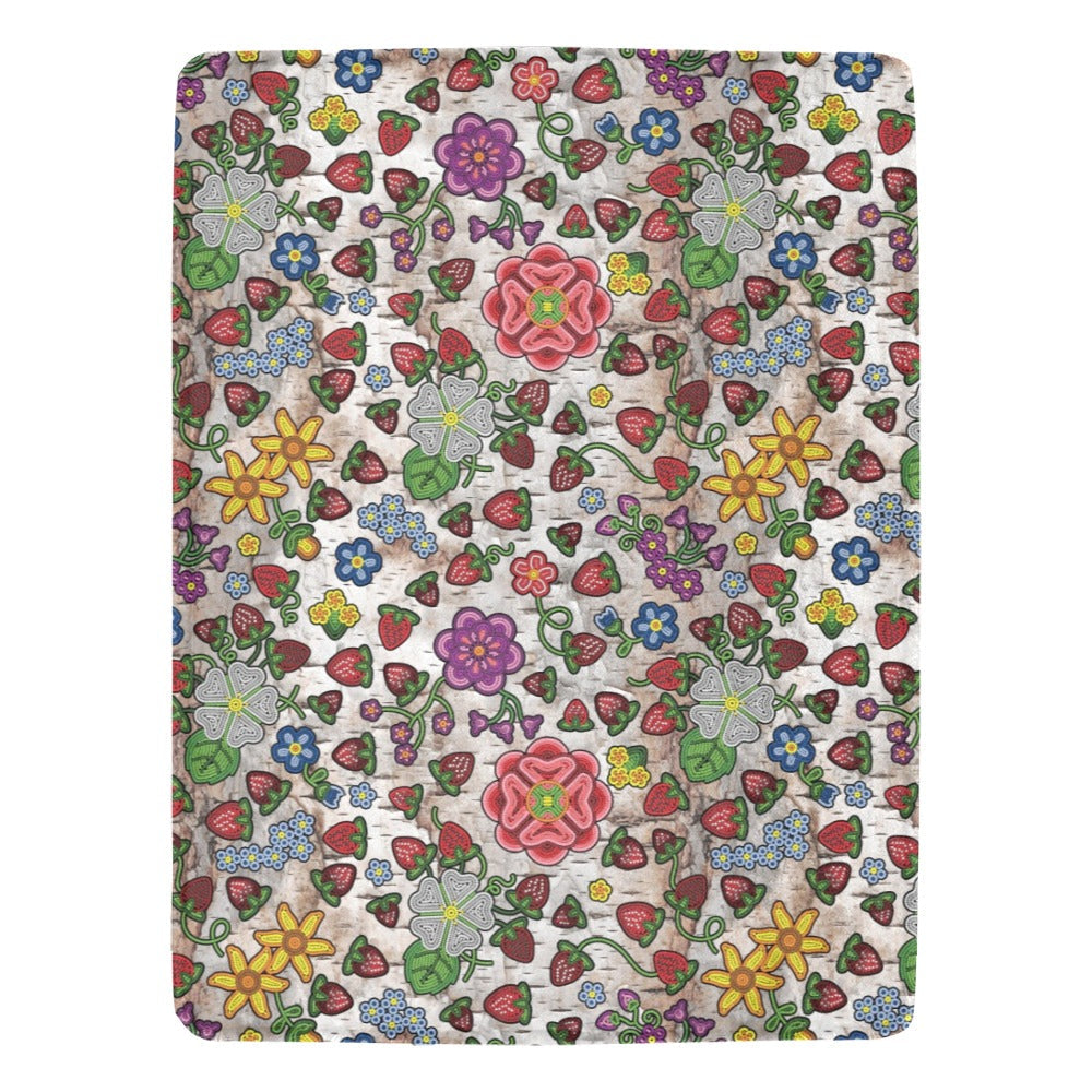 Berry Pop Br Bark X-Large Micro Fleece Blanket