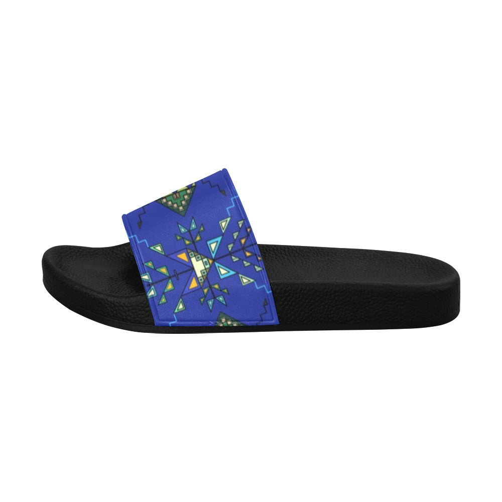Bear Shield Dark Blue Men's Slide Sandals