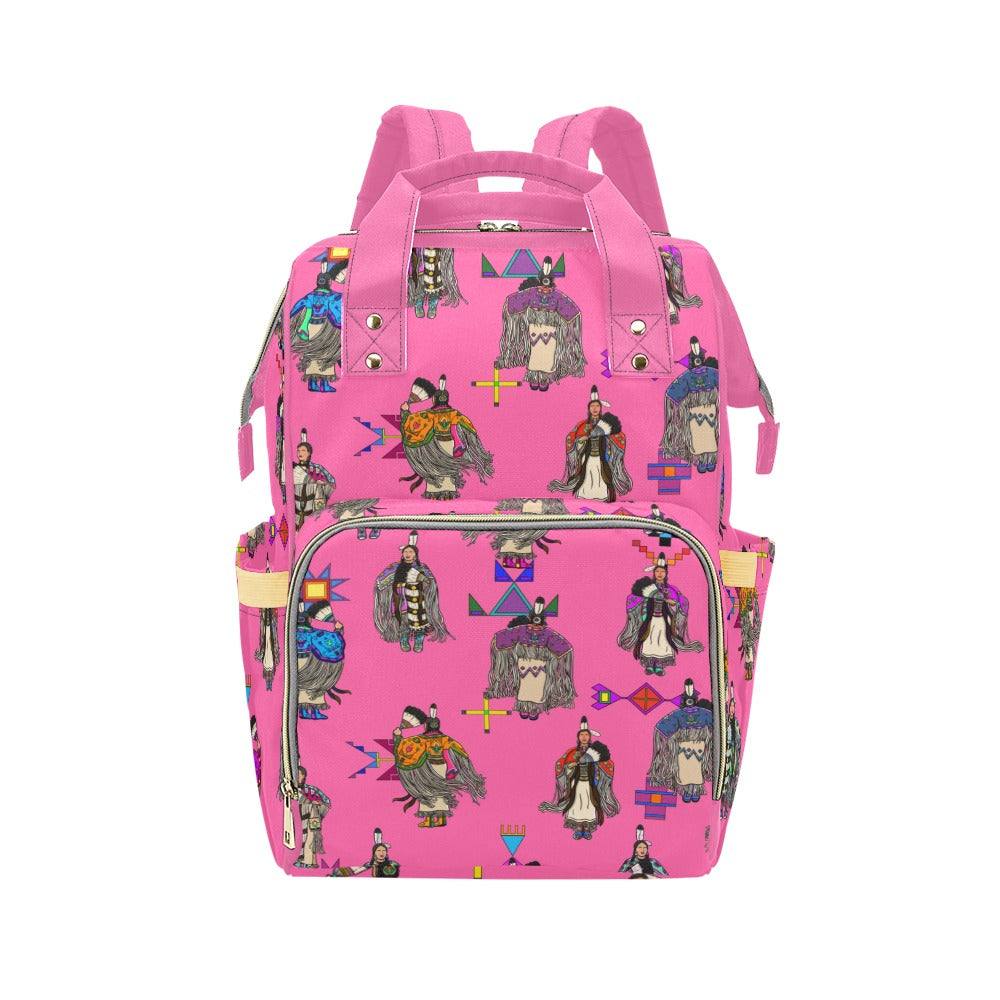 Women's Tradish Dancers Pink Multi-Function Diaper Backpack