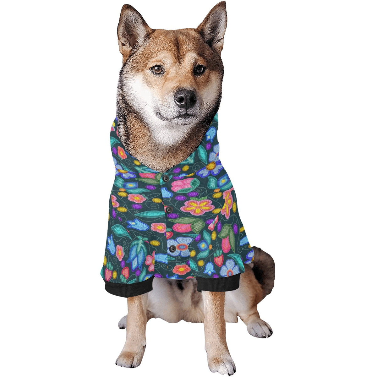 Sweet Offering Dark Teal Pet Hoodie