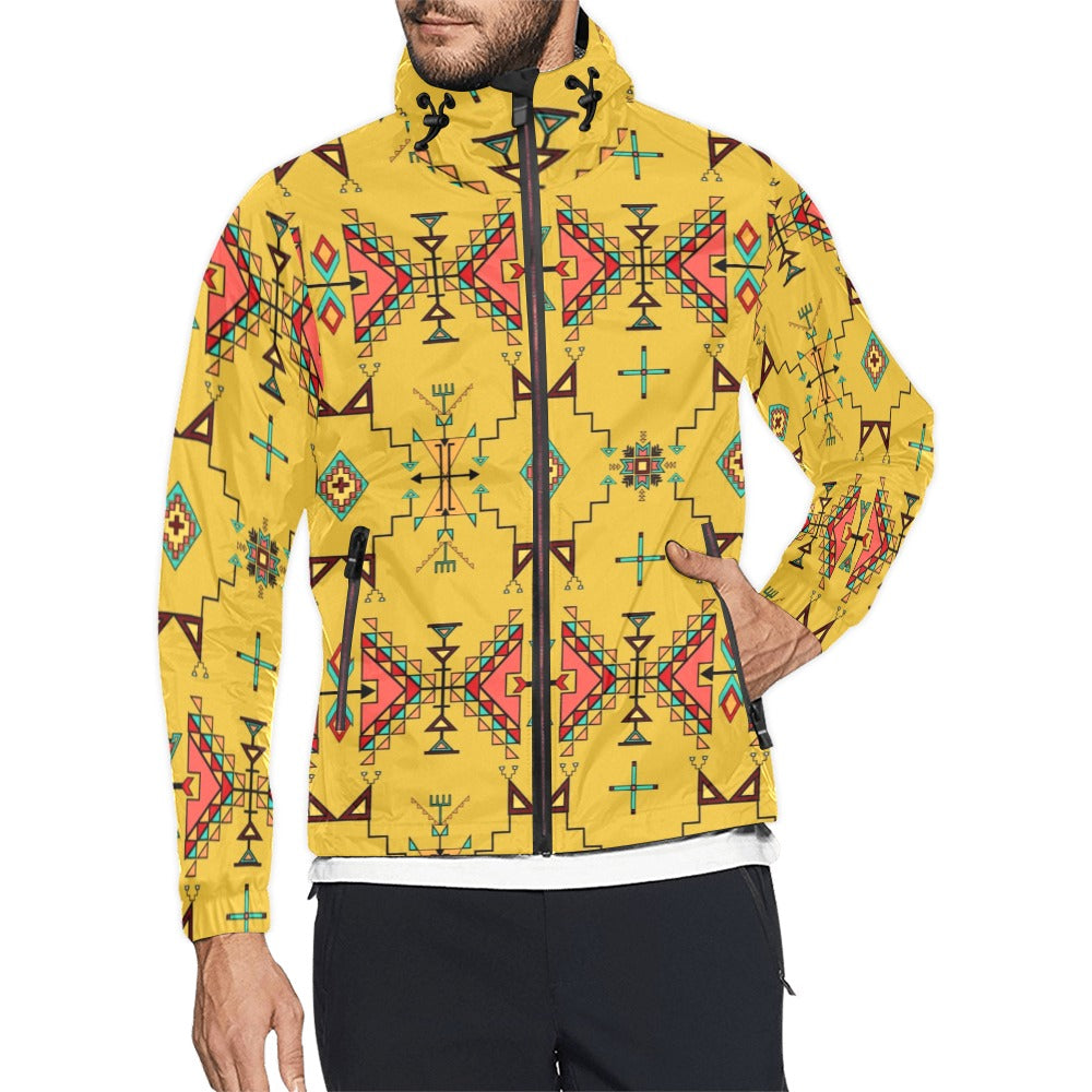 Thunder Flight Yellow Men's Windbreaker