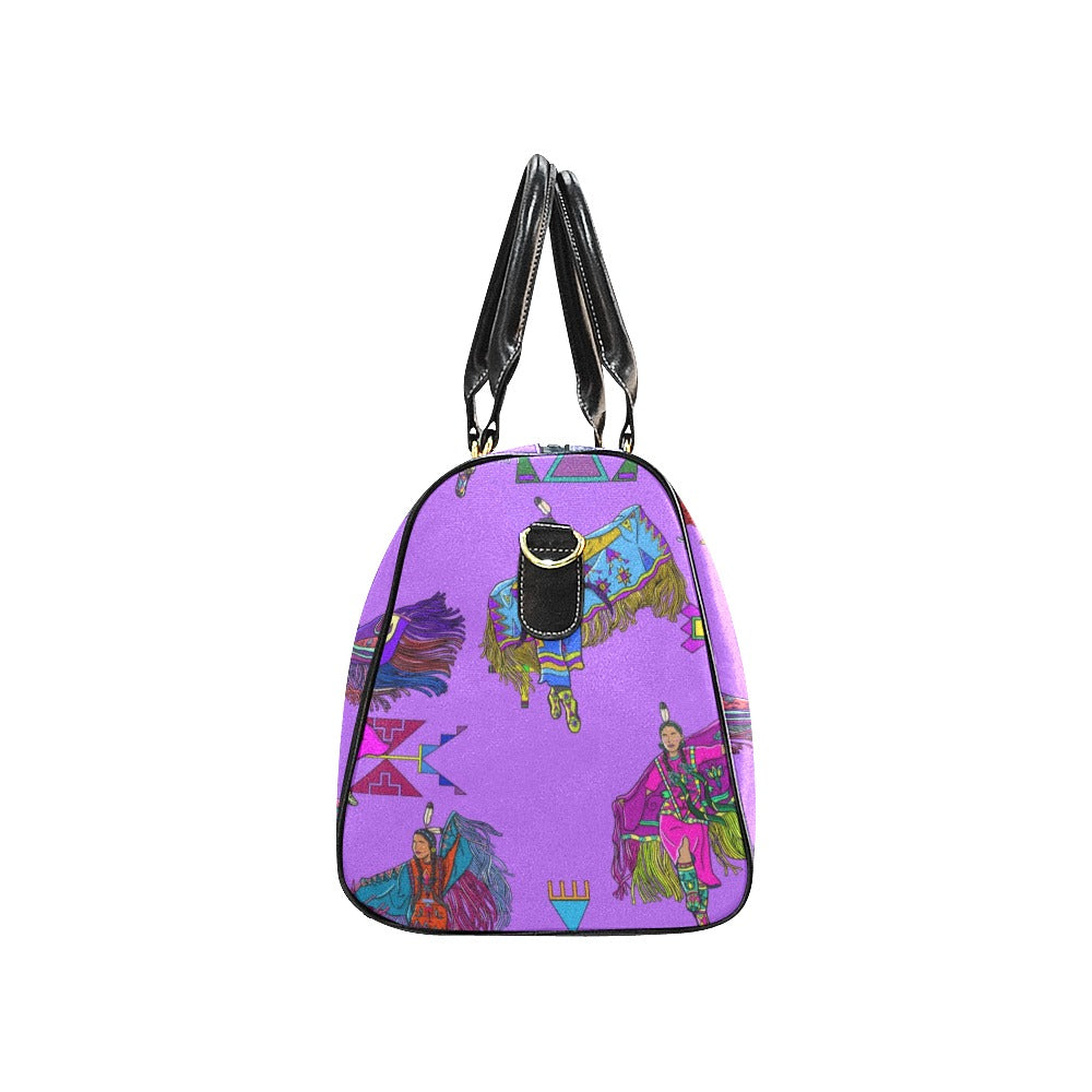 Women's Fancy Dancers Purple Large Travel Bag