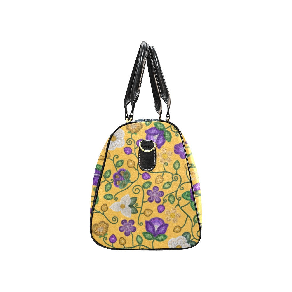 Midnight Moss Bloom Yellow Small Travel Bag