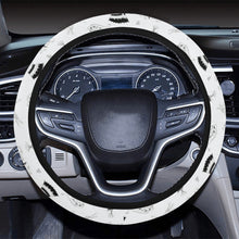 Load image into Gallery viewer, Ledger Dabbles White Steering Wheel Cover with Elastic Edge
