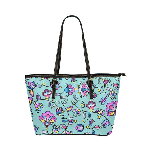 Autumn Bundle Blessing Turquoise Leather Tote