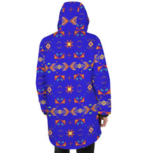 Load image into Gallery viewer, Scattered Generations Royal Unisex Sherpa Lined Hooded Coat
