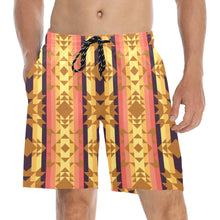 Load image into Gallery viewer, Infinite Sunset Men&#39;s Mid-Length Beach Shorts
