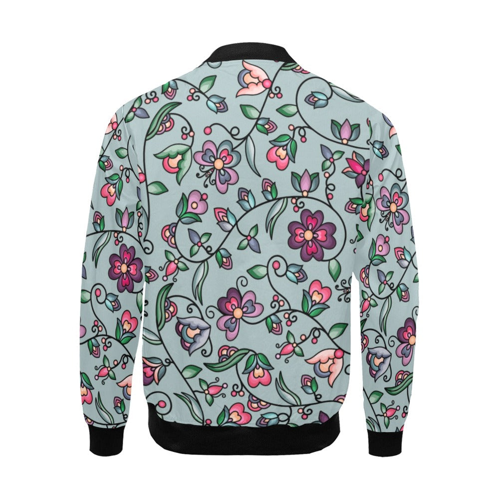 Amber Evening Garland Turquoise Bomber Jacket for Men