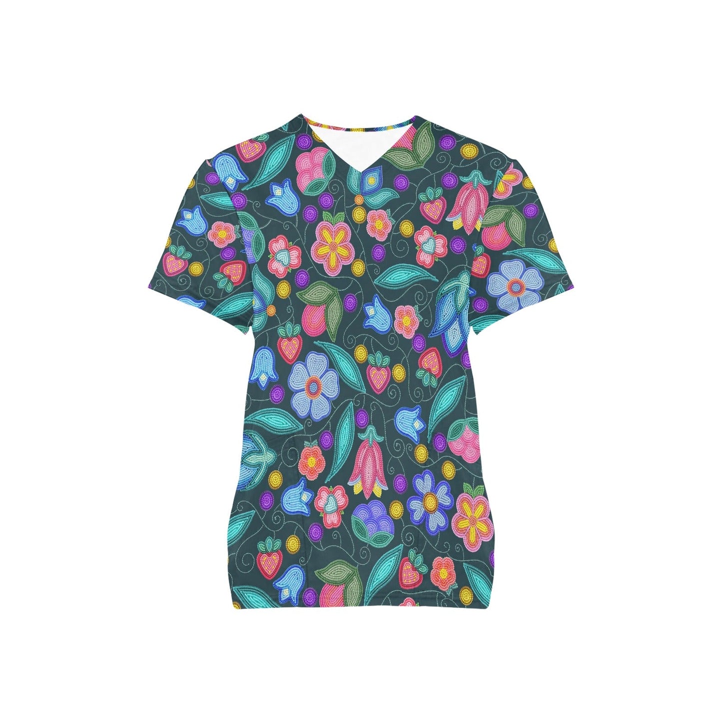 Sweet Offering Dark Teal Scrub Top