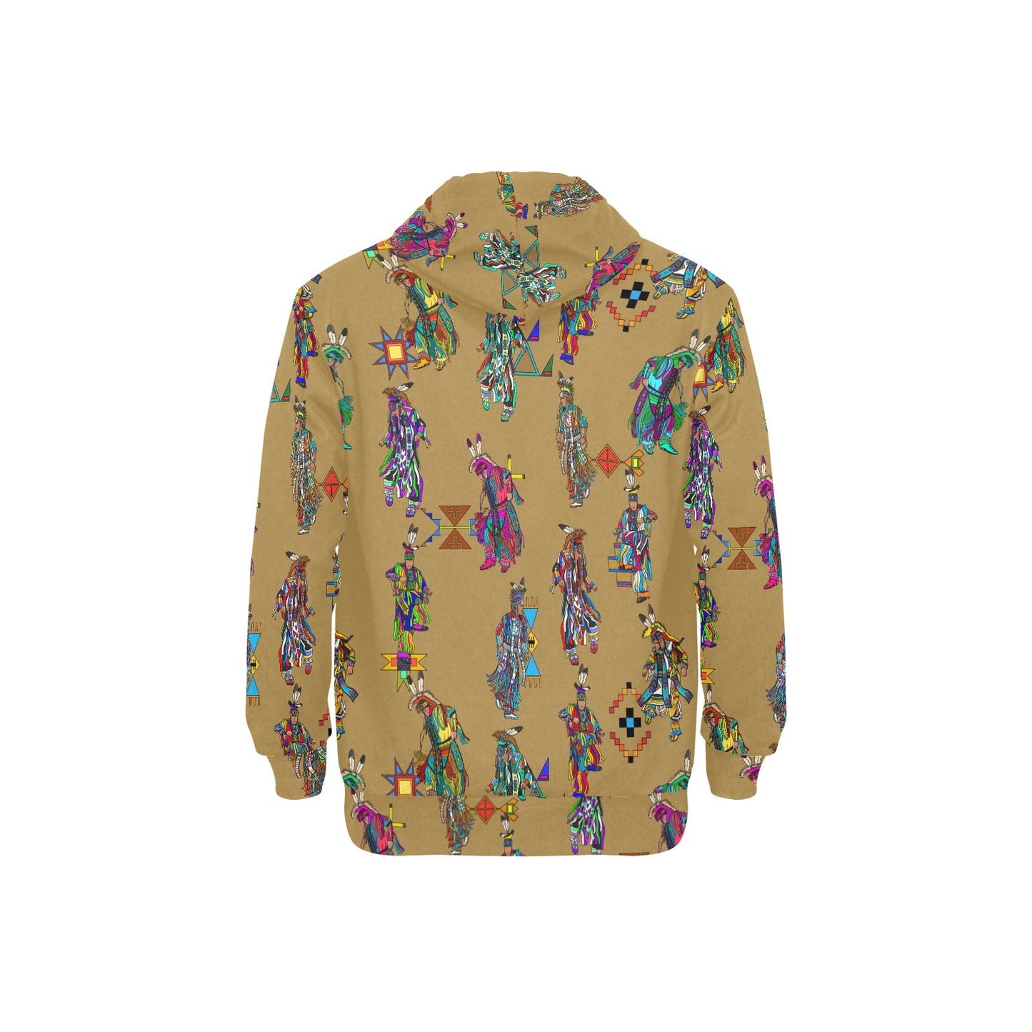 Men's Grass Dancers Earth Men's Long Sleeve Fleece Hoodie