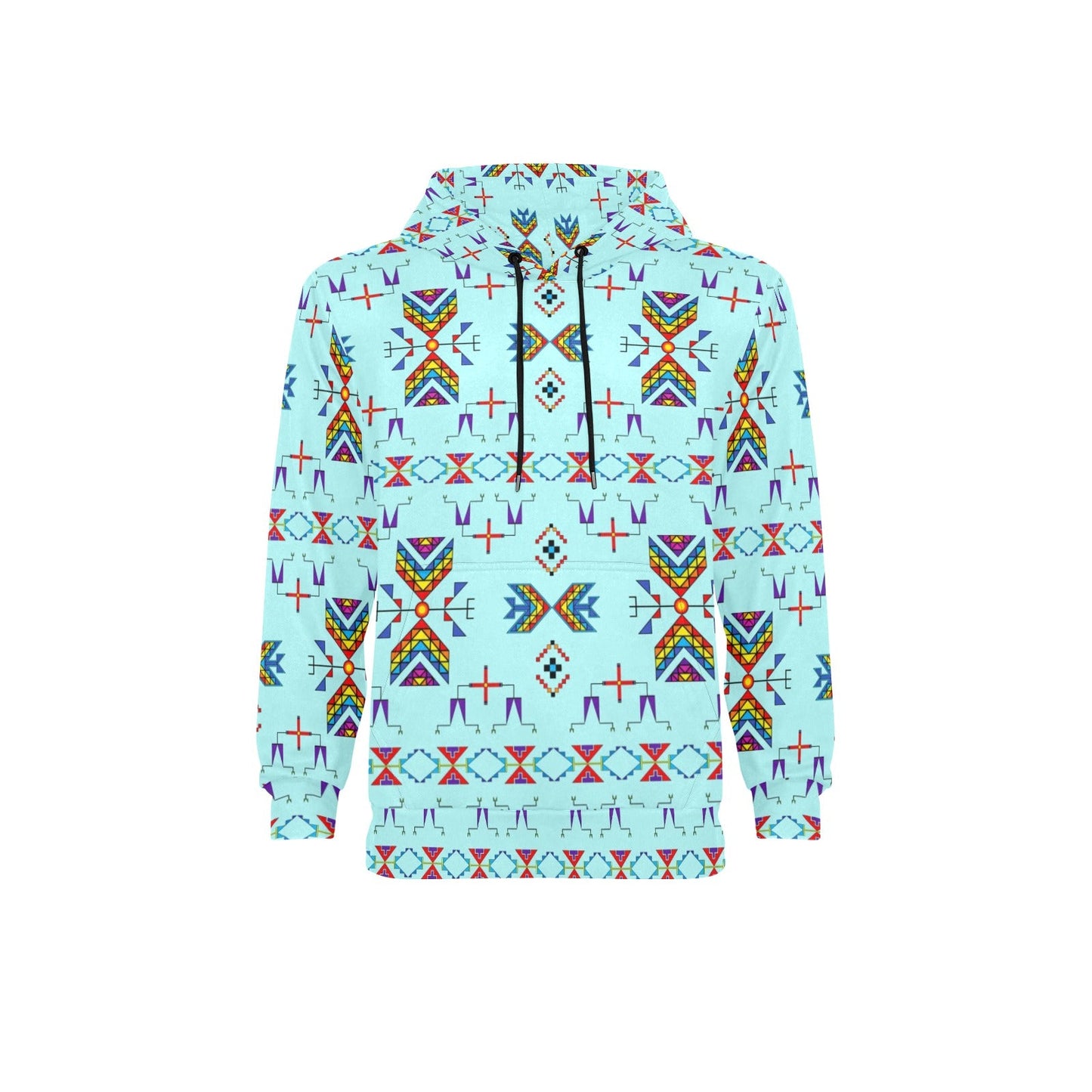 Rainy Chief Rainbow Robin Egg Men's Long Sleeve Fleece Hoodie