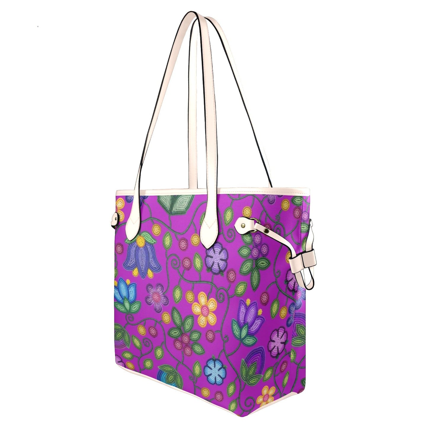 Bloom Uplift Purple Clover Canvas Tote