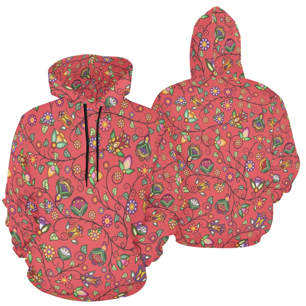 Heartbeat Petals Red Hoodie for Men