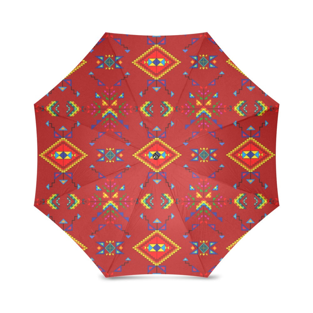 Buffalo Jump Red Foldable Umbrella