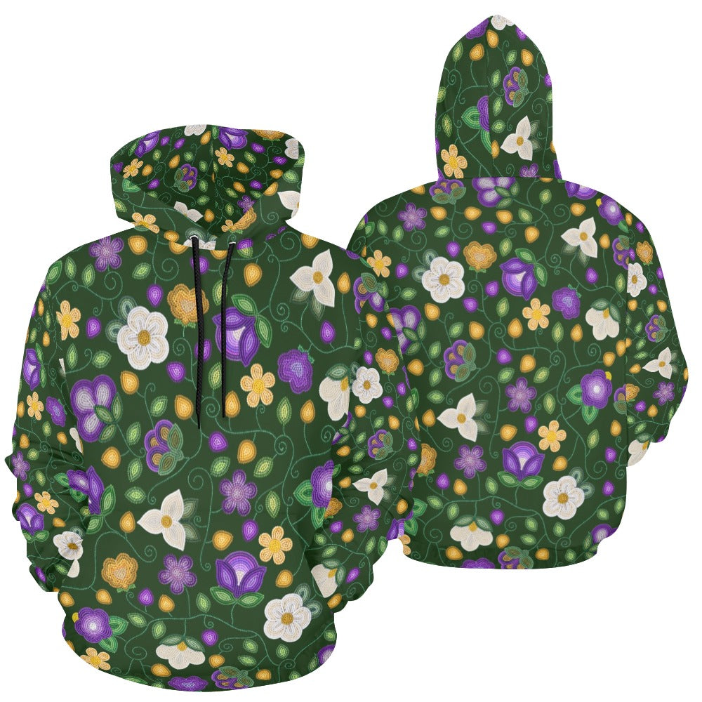 Midnight Moss Bloom Forest Hoodie for Men