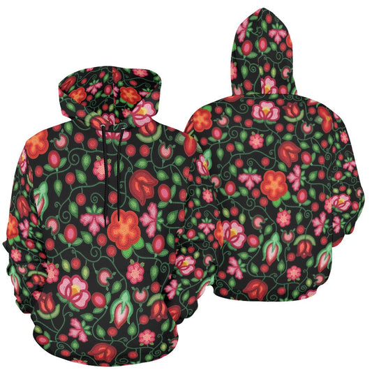 Rose Reverie Black Hoodie for Men