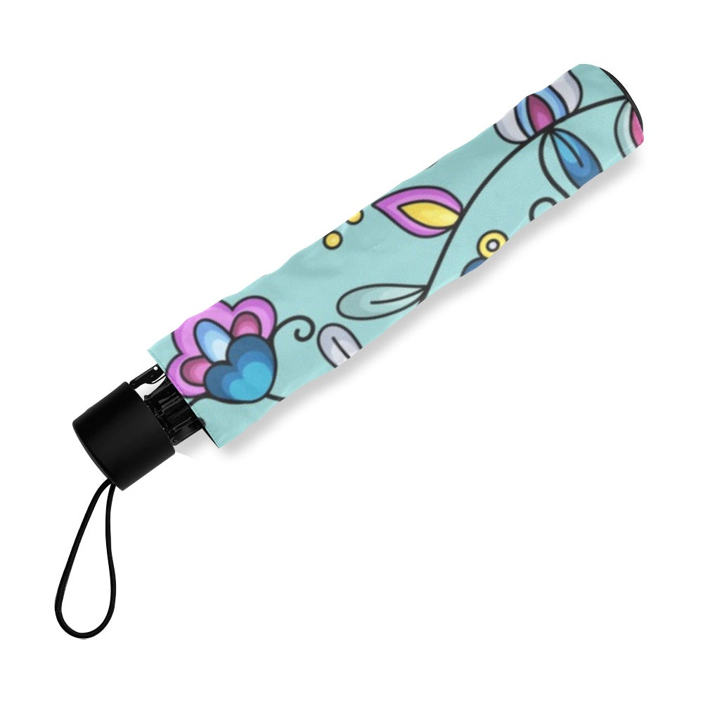 Autumn Bundle Blessing Turquoise Foldable Umbrella