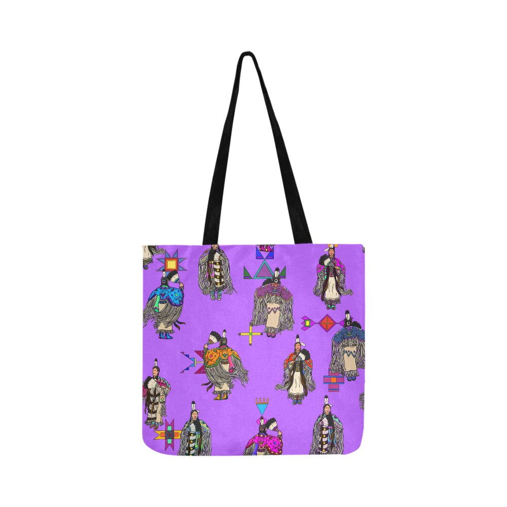Women's Tradish Dancers Purple Reusable Shopping Bag