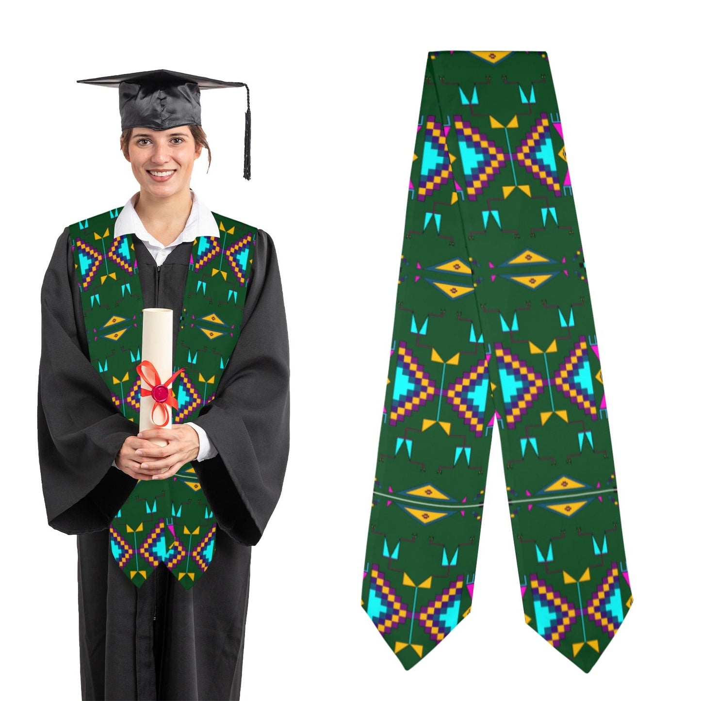 Rite of Passage Squash Leaf Graduation Stole