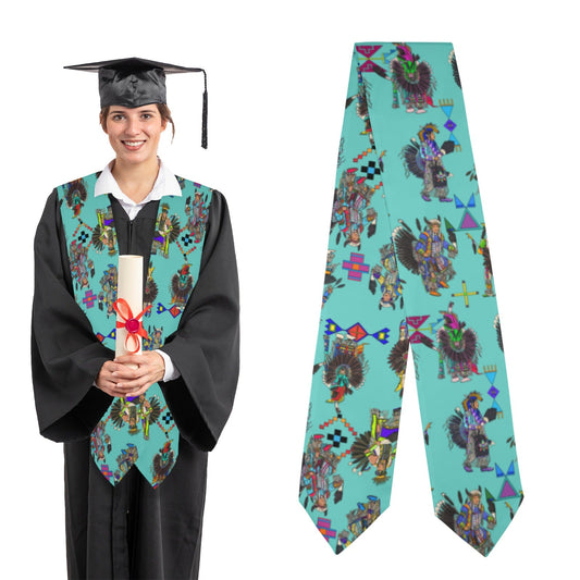 Men's Tradish Dancers Eggshell Blue Graduation Stole