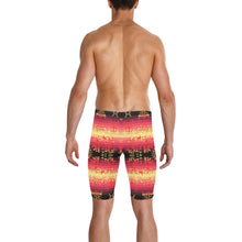 Load image into Gallery viewer, Soleil Fusion Rouge Men&#39;s Knee Length Swimming Trunks
