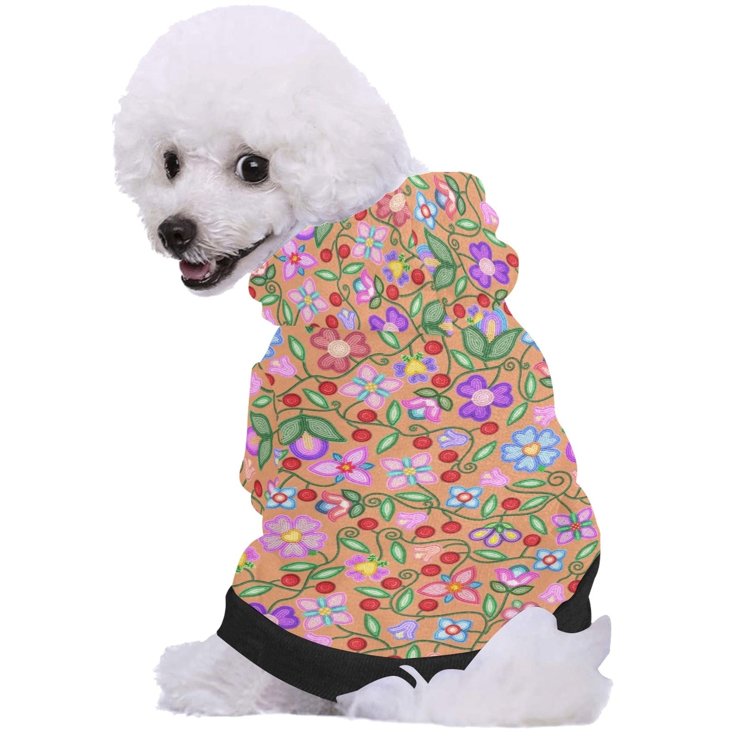 Petal Harmony Terracotta Pet  Hoodie