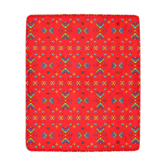 Rainy Chief Rainbow Red Ultra-Soft Micro Fleece Blanket 50"x60"