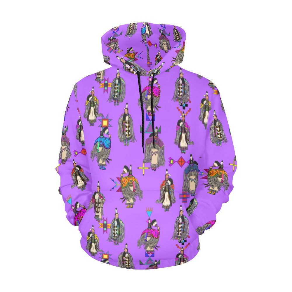 Women's Tradish Dancers Purple Hoodie for Men