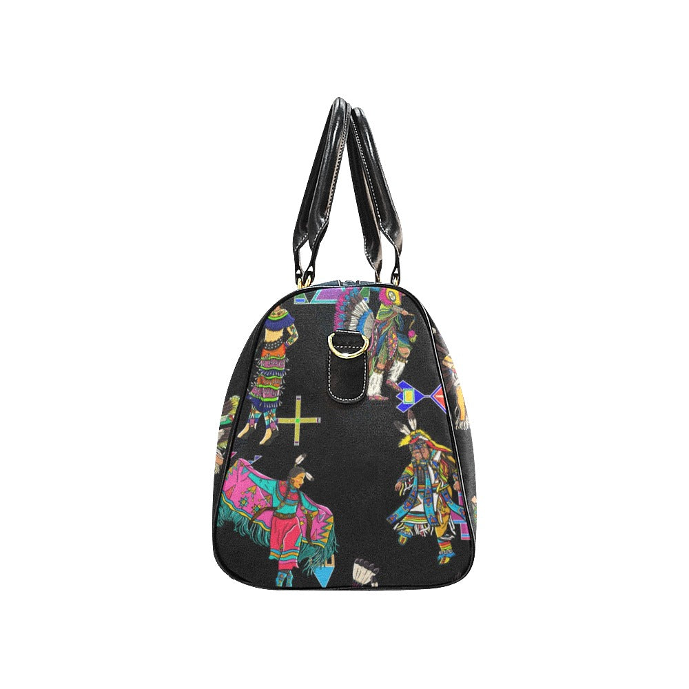 Grand Entry Dancers Black Large Travel Bag