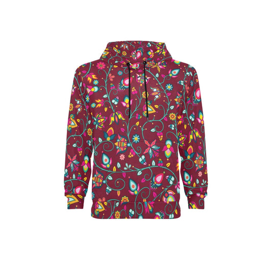 Thorny Path Cranberry Fleece Hoodie