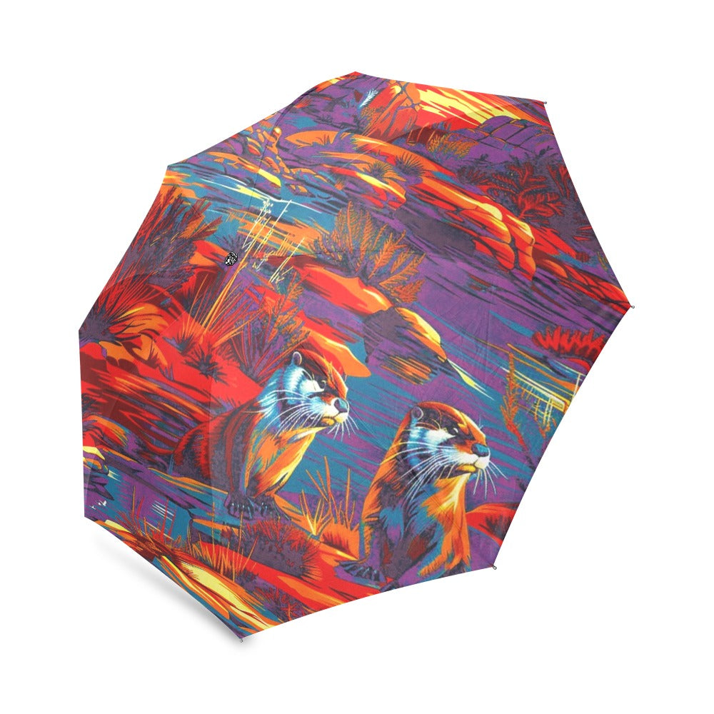 Silly Otters Foldable Umbrella