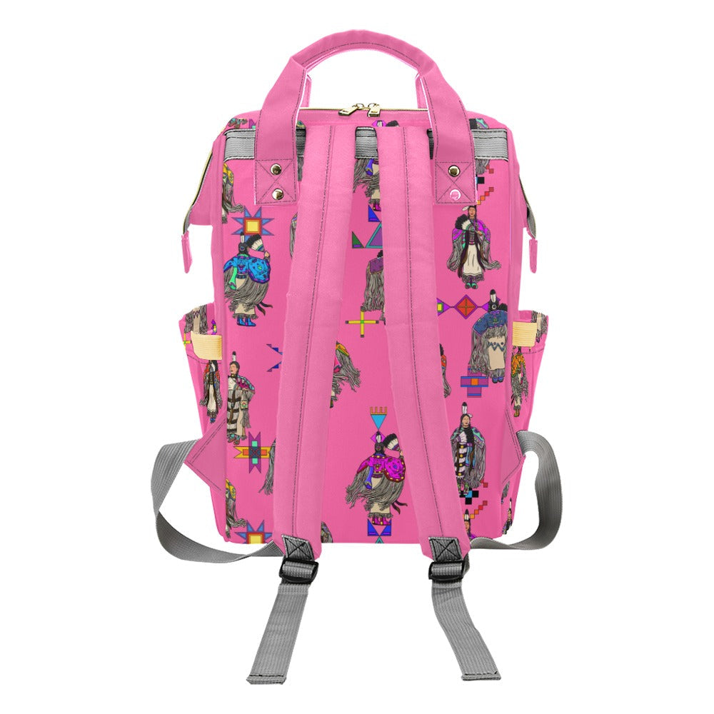 Women's Tradish Dancers Pink Multi-Function Diaper Backpack
