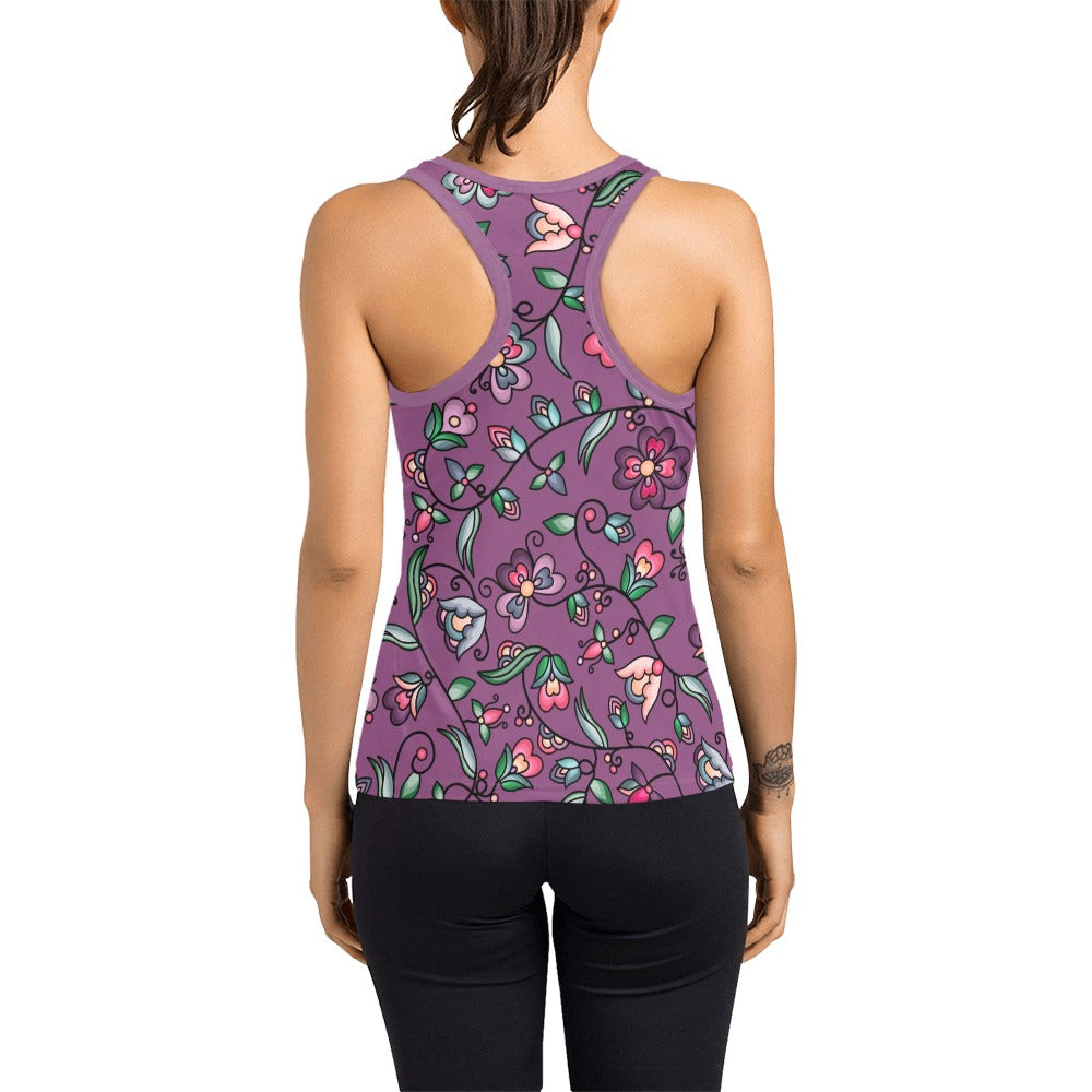 Amber Evening Garland Purple Women's Racerback Tank Top