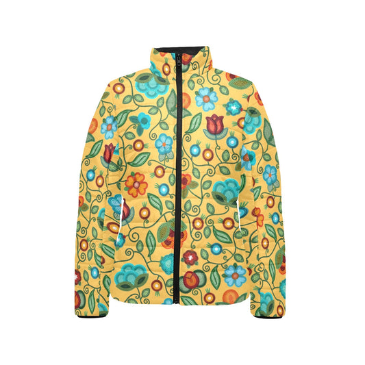 Prairie Fire Petals Honey Stand Collar Jacket