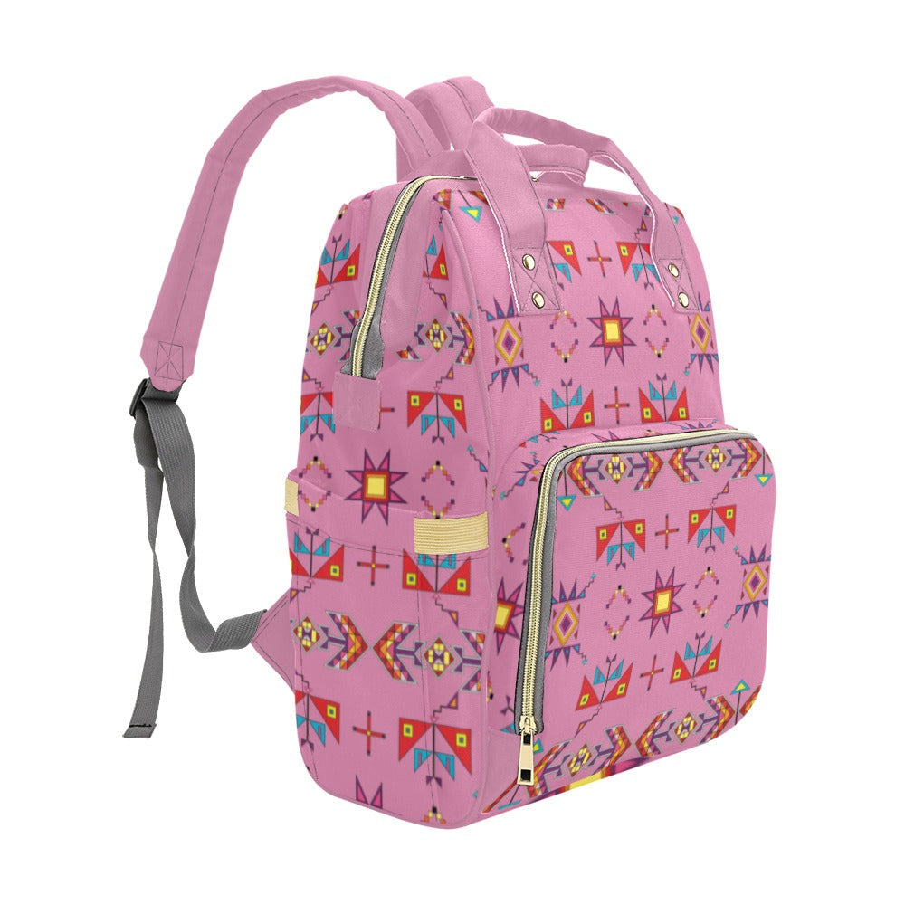 Scattered Generations Pink Multi-Function Diaper Backpack
