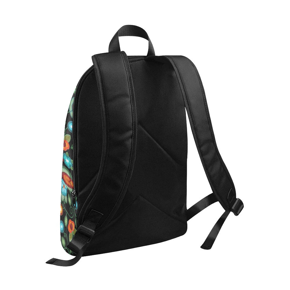 Prairie Fire Petals Black Backpack
