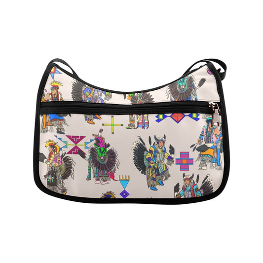 Men's Tradish Dancers Muslin White Crossbody Bag