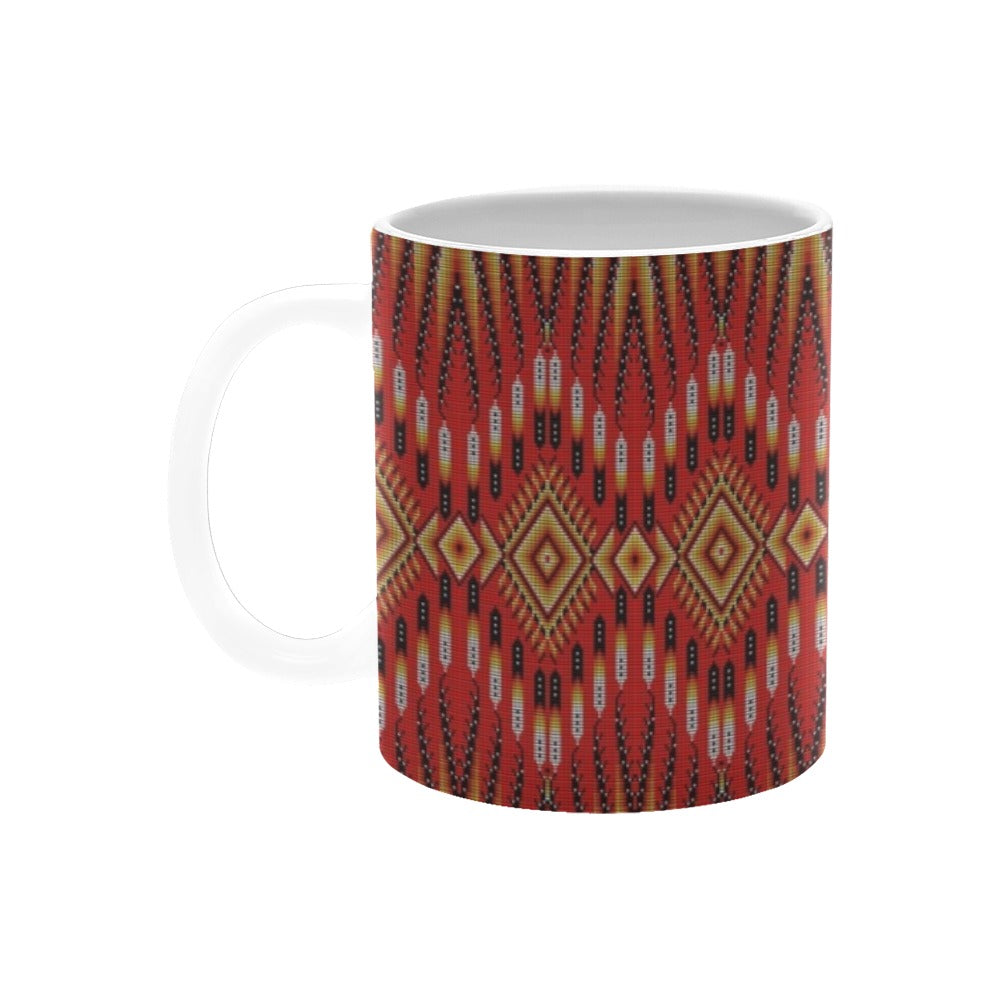 Fire Feather Red Mug