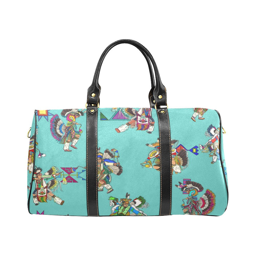 Men's Fancy Dancers Eggshell Blue Large Travel Bag