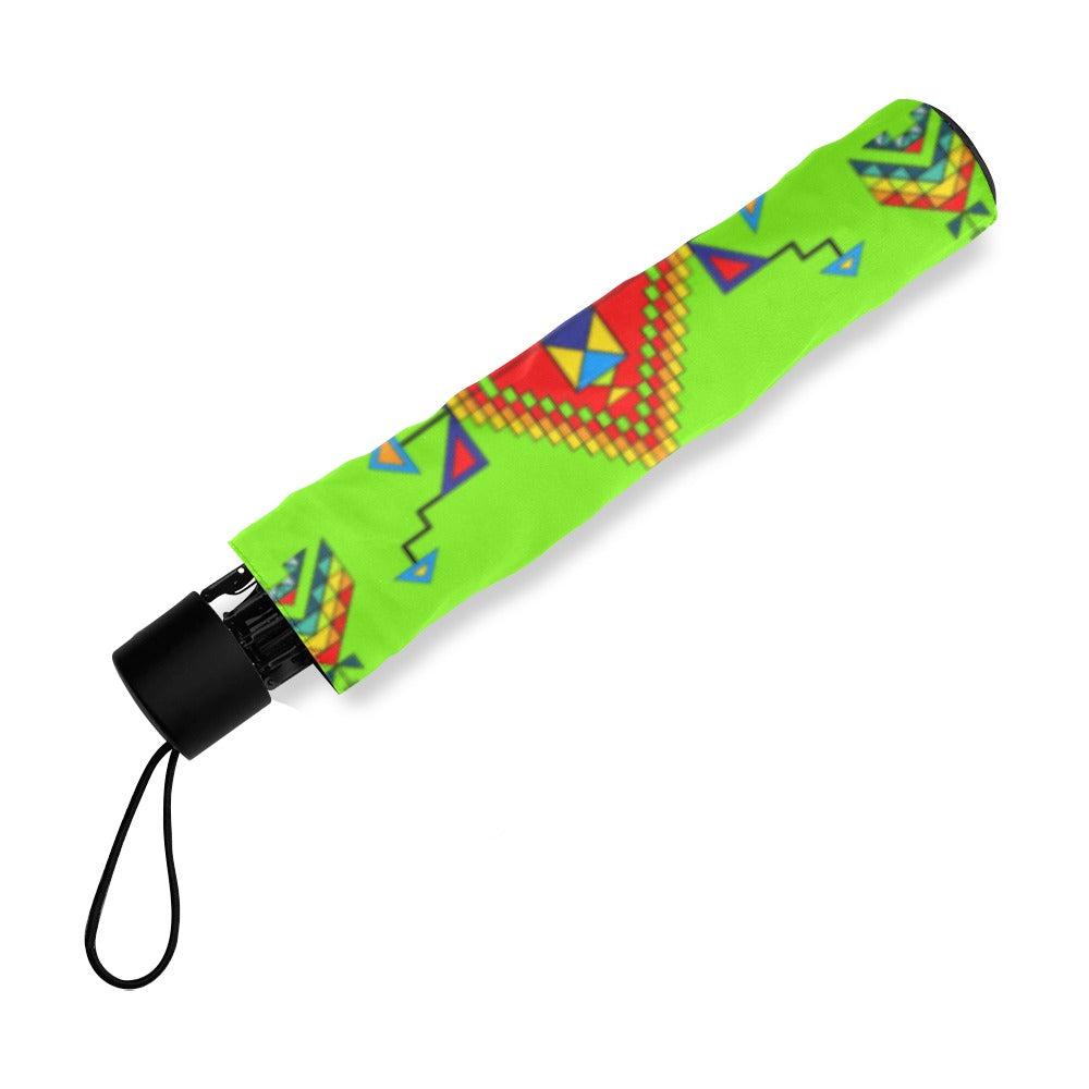 Buffalo Jump Neon Green Foldable Umbrella