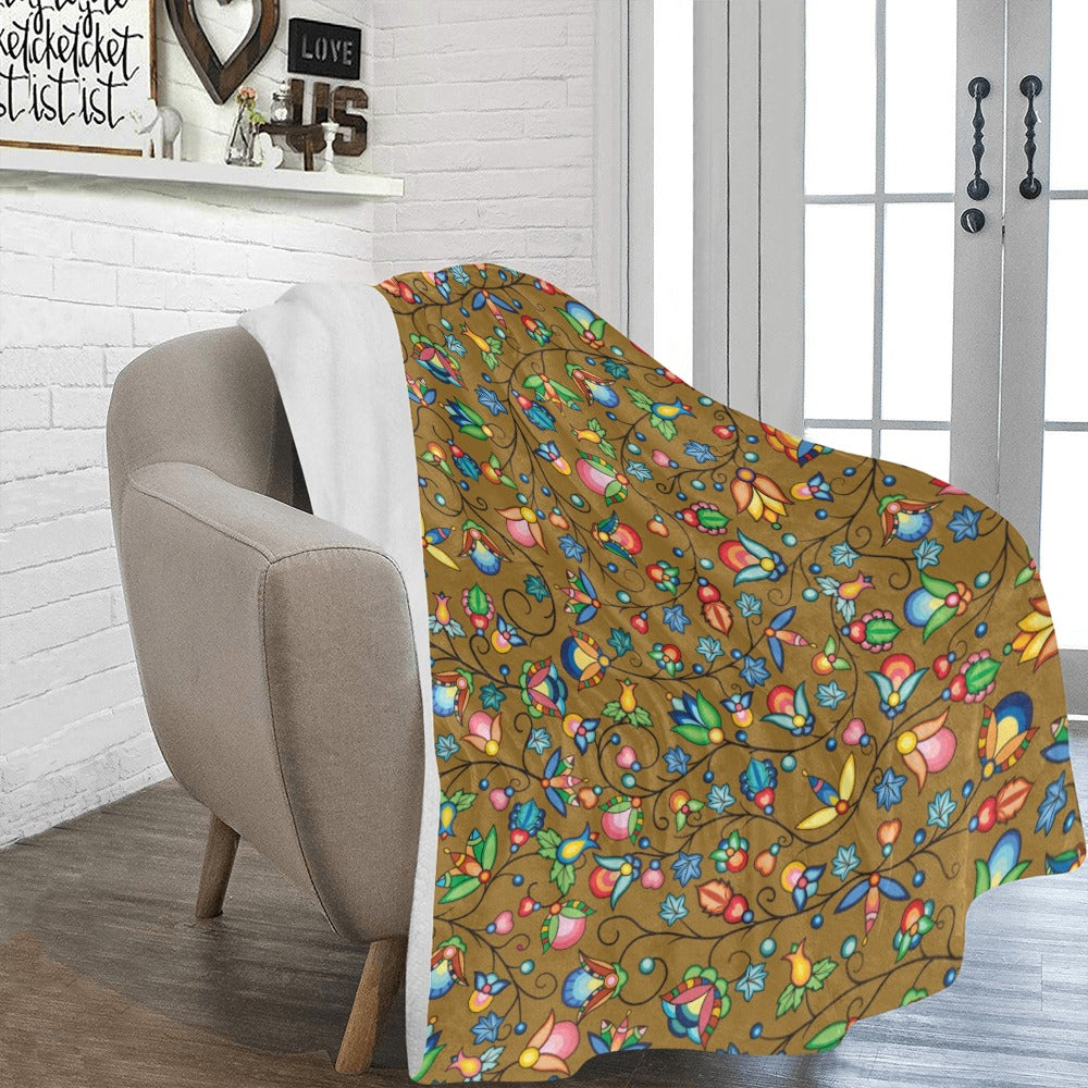 Prairie Plains Spirit Fall Leaves X-Large Micro Fleece Blanket