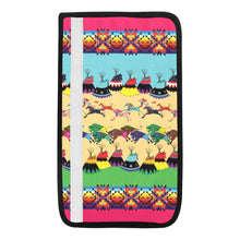 Load image into Gallery viewer, Horses and Buffalo Ledger Pink Car Seat Belt Cover
