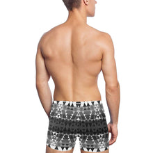 Load image into Gallery viewer, Writing on Stone Black and White Men&#39;s Swimming Trunks
