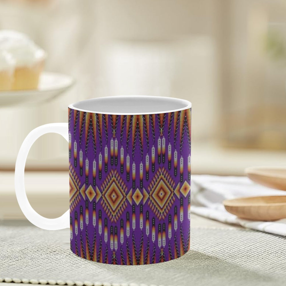 Fire Feather Purple Mug