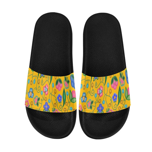 Skyberry Serenade Yellow Slide Sandals