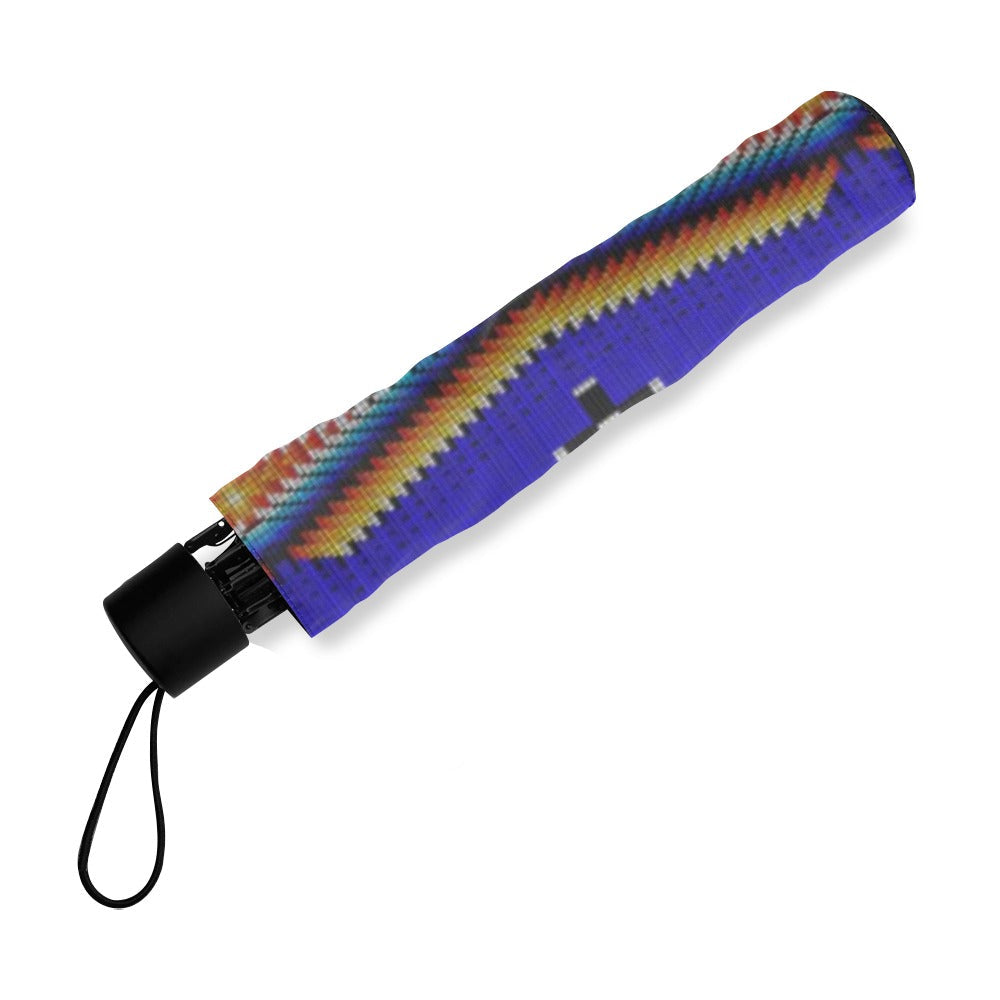 Diamond in the Bluff Blue Foldable Umbrella